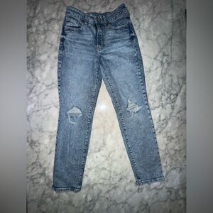 Old Navy Women's Distressed Gray Skinny Jeans